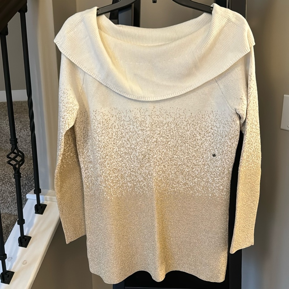 New York & Co. SoHo brand cowl neck/ off the shoulder sweater